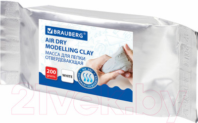 Пластилин скульптурный Brauberg 224441 (белый)