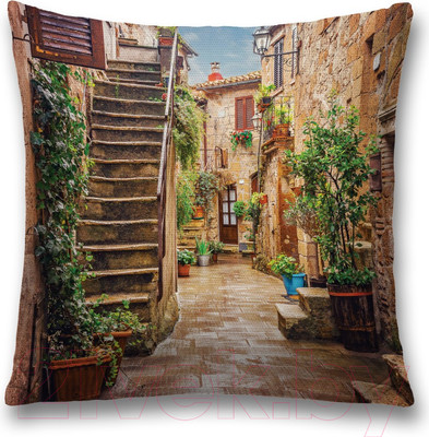 Наволочка декоративная JoyArty Цветочные улицы / sl_14597