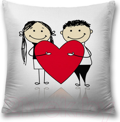 Наволочка декоративная JoyArty Любовь на двоих / sl_91937
