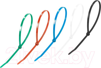 Стяжка для кабеля Rexant 07-0408-25 (25 шт, цветной)
