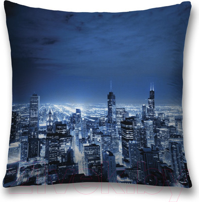 Наволочка декоративная JoyArty Ночной город / sl_11236
