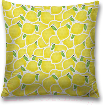 Наволочка декоративная JoyArty Лимонное полотно / sl_13410