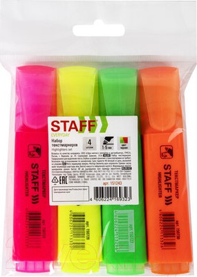 Набор маркеров Staff Everyday / 151243 (4шт)