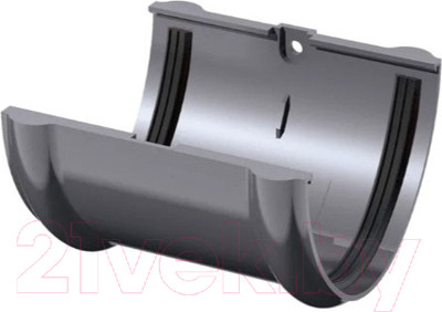 Соединитель желобов Технониколь ПВХ 425679 (серый)