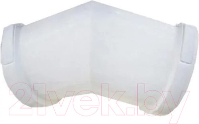 Угол желоба Технониколь ПВХ 90 градусов / 359447 (белый)