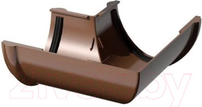 Угол желоба Технониколь ПВХ 90 градусов / 359460 (коричневый)