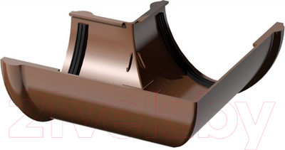 Угол желоба Технониколь ПВХ 90 градусов / 683373 (темно-коричневый)