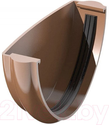 Заглушка желоба Технониколь ПВХ 683363 (темно-коричневый)