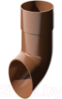 Слив трубы водосточной Технониколь ПВХ 683369 (темно-коричневый)