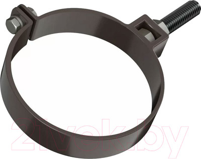 Хомут водосточной трубы Технониколь ПВХ Универсальный 683375 (140мм, темно-коричневый)