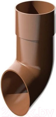 Слив трубы водосточной Технониколь ПВХ 359458 (коричневый)