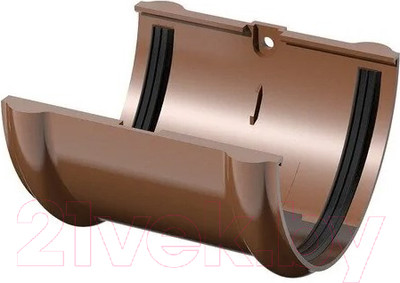 Соединитель желобов Технониколь ПВХ 359459 (коричневый)