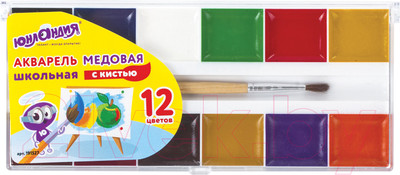 Акварельные краски Юнландия Школьные / 191527 (12цв)