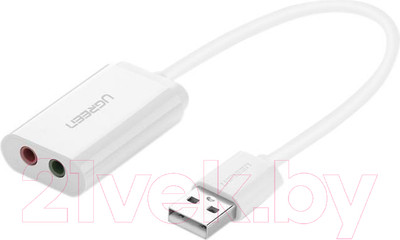 Адаптер Ugreen US205 / 30143 (0.15м, белый)