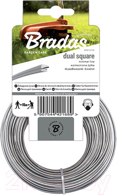 Леска для триммера Bradas Ripper Dual / ZRK2715K (квадрат)