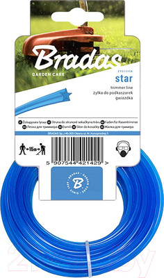 Леска для триммера Bradas Trimmer / ZTG2715K (звезда)