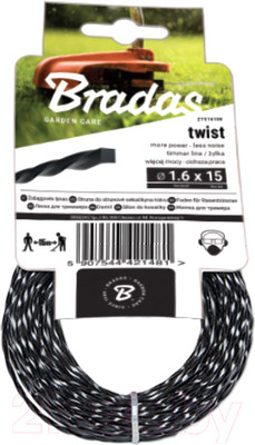 Леска для триммера Bradas Twist / ZTS1615K (квадрат)