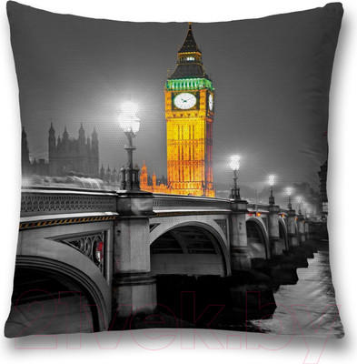 Наволочка декоративная JoyArty Ночной Биг Бен / sl_14652
