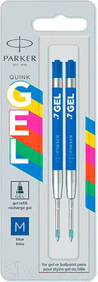 Набор гелевых стержней Parker Gel M 2136210 (2шт, синий)