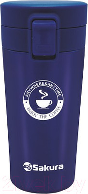 Термокружка Sakura TM-01-380BL (металлик/индиго)