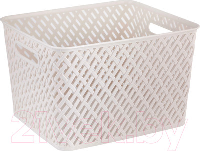 Корзина Альтернатива Плетенка 35х29х22.5 / М3489 (бежевый)