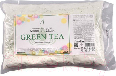 Маска для лица альгинатная Anskin Original Green Tea Modeling Mask (240г)