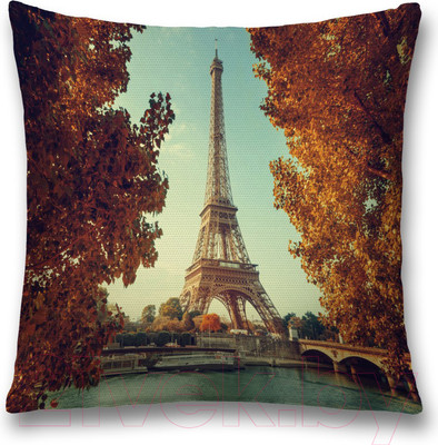 Наволочка декоративная JoyArty Любование Парижем / sl_11333