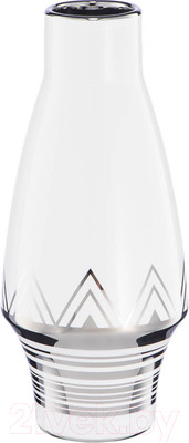 Ваза Вещицы Геометрия / Cha9  (белый/серебристый)