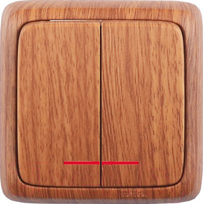 Выключатель Hegel ВА10-154-05 (дуб)