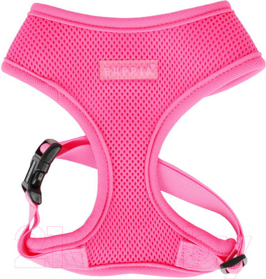 Шлея-жилетка для животных Puppia Neon Soft / PAPA-AC1325-PK-XL (розовый)