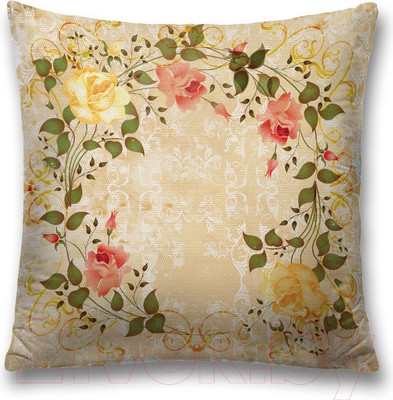 Наволочка декоративная JoyArty Цветочные узоры / sl_16594