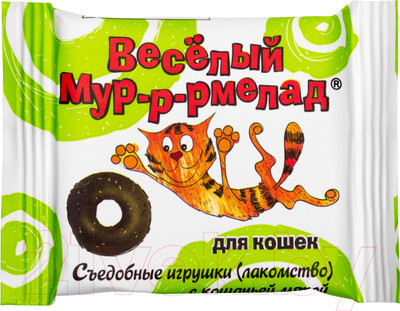 Лакомство для кошек Veda Веселый мур-р-рмелад с кошачьей мятой (6г)