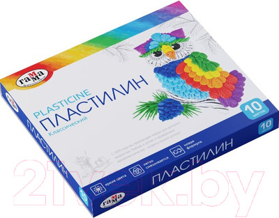 Пластилин ГАММА Классический / 281032 (10цв)