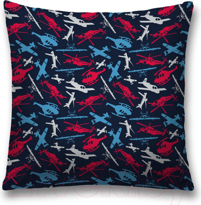 Наволочка декоративная JoyArty Множество самолетов / sl_53389