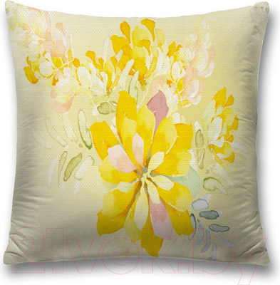 Наволочка декоративная JoyArty Желтые лепестки / sl_29388