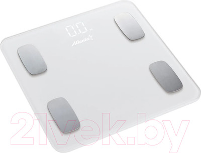 Напольные весы электронные Atlanta ATH-6163 (белый)