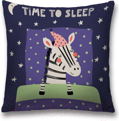 Наволочка декоративная JoyArty Спящая зебра / sl_77321