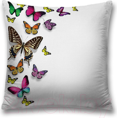 Наволочка декоративная JoyArty Вихрь из бабочек / sl_15890