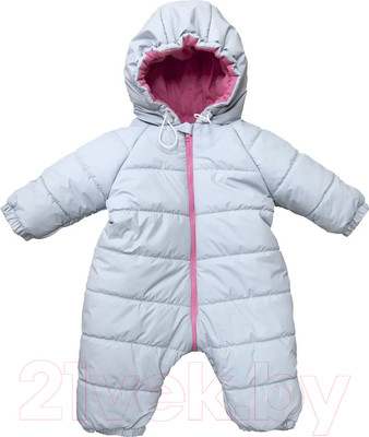 Комбинезон прогулочный детский Топотушки Колибри / 138/6-62 (серый/розовый)