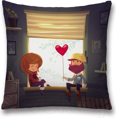 Наволочка декоративная JoyArty Подарок с любовью / sl_91977