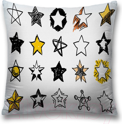 Наволочка декоративная JoyArty Креативные звезды / sl_18383