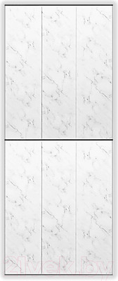 Экран-дверка Comfort Alumin Group Хлопковый мрамор 0.73x2м