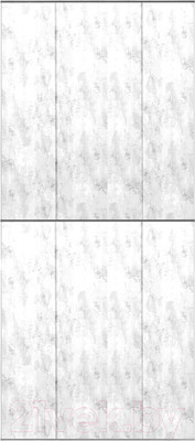 Экран-дверка Comfort Alumin Group Пионовая нежность 0.83x2м