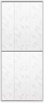 Экран-дверка Comfort Alumin Group Хлопковый мрамор 0.83x2м