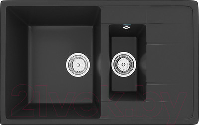 Мойка кухонная Ulgran U-205 (344 ультра-черный)