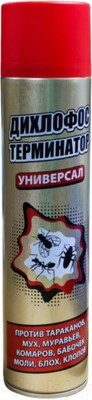 Аэрозоль от насекомых Дихлофос Терминатор от летающих и ползающих насекомых (600мл)