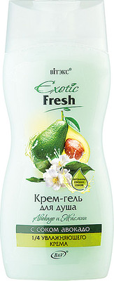Гель для душа Витэкс Exotic Fresh Крем-гель Авокадо и жасмин (515мл)