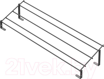 Полка выдвижная Starax Одноуровневая S-6134-A (антрацит)