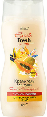 Гель для душа Витэкс Exotic Fresh Крем-гель Папайя и Райский цветок (515мл)