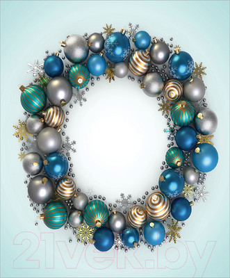 Скатерть JoyArty Круг из шариков / tc_20282 (120x145)